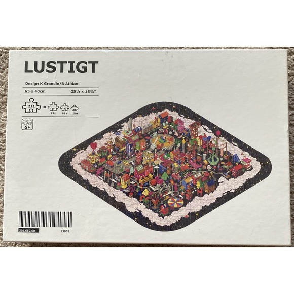 Other - Ikea Lustigt Jigsaw Puzzle 211 Pc Design K Grandin B Atldax 25 1/2 x 15 3/4 New